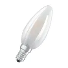 Osram Classic LED E14 Bougie Filament Dépolie 1.5W 136lm - 827 Blanc Très Chaud | Équivalent 15W