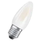 Osram Classic LED E27 Bougie Filament Dépolie 4W 470lm - 827 Blanc Très Chaud | Équivalent 40W