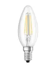 Ledvance Classic LED E14 Bougie Filament Claire 4W 470lm - 840 Blanc Froid | Équivalent 40W