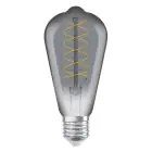 Ledvance Vintage 1906 LED E27 Edison Smoke 7.8W 360lm - 818 Blanc Très Chaud | Dimmable - Équivalent 30W