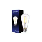 Noxion Lucent LED E27 Edison Filament Claire 4W 470lm - 827 Blanc Très Chaud | Équivalent 40W