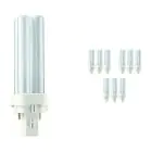 Lot 10x Philips MASTER PL-C 10W - 830 Blanc Chaud | 2 Pin
