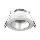 Noxion Spot LED Ares Profond Blanc 6W 540lm 927-940 3CCT - avec Inner Cercle  Argent | Diamètre 68mm