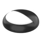 Noxion Hublot LED Pro V2 Blanc 12/16/20W 2400lm - 830-840-865 CCT | 325mm - IP65 + Visière Cercle  Noir