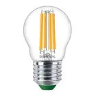 Philips MASTER LED Bougie Ultra Efficient E27 Boule Claire 2.3W 485lm - 827 Blanc Très Chaud | Équivalent 40W