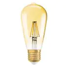 Osram Vintage 1906 LED E27 Edison Filament Dorée 7W 725lm - 825 Blanc Très Chaud | Dimmable - Équivalent 60W