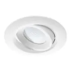 Noxion Spot LED Droplet inclinable Blanc 6W 400lm 36D - 927 Blanc Très Chaud | Diamètre 85mm - IP44 - Meilleur rendu des couleurs - Dimmable
