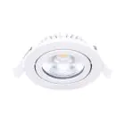 Noxion LED inclinable Slim Spot Blanc Ronde 5W 550lm 60D - 940 Blanc Froid | 85mm - IP54 - Dimmable - Meilleur rendu des couleurs