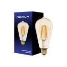 Noxion Lucent LED E27 Edison Filament Ambre 7.2W 630lm -  822 Blanc Très Chaud | Dimmable - Équivalent 50W