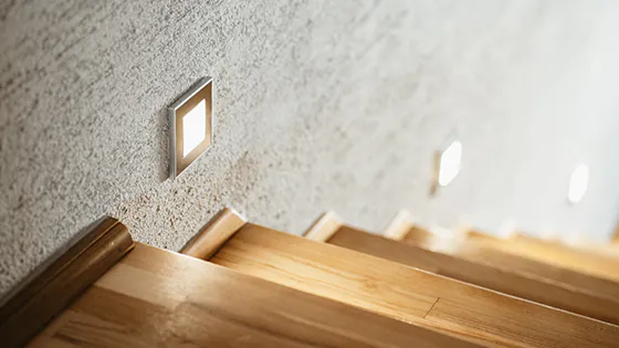 Eclairage escalier options