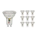 Voordeelpak 10x Noxion LED Spot GU10 4.8W 827 36D 450lm | Zeer Warm Wit - Vervangt 65W