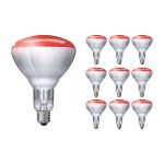 Voordeelpak 10x Philips BR125 IR 250W E27 230-250V Rood