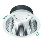 Philips LED Downlight Coreline DN142B Aluminium Wit 19.2W 2300lm 60D - 830 Warm Wit | Zaagmaat 200mm - IP54 - UGR<19 - Dimbaar