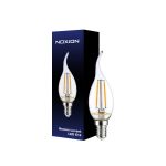 Noxion Lucent LED E14 gebogen punt Kaars Filament Helder 2.5W 250lm - 827 Zeer Warm Wit | Vervangt 25W