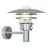 Nordlux Lønstrup 32 Wandlamp Staal en Glas Grijs | 320mm - IP44 - Geschikt voor E27 - Bewegings- en Lichtsensor