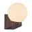 Nordlux Hayley Wandlamp Aluminium en Glas Bruin | 150mm - IP44 - Geschikt voor E27