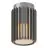 Nordlux Aludra Plafondlamp Aluminium Antraciet | IP44 - Geschikt voor E27
