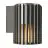 Nordlux Aludra Wandlamp Aluminium Zwart | Geschikt voor E27