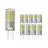Voordeelpak 10x Noxion Bolt LED Capsule G9 4.8W 600lm - 830 Warm Wit | Vervangt 50W