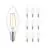 Voordeelpak 10x Philips Corepro LED Kaars E14 Filament Helder 2W 250lm - 827 Zeer Warm Wit | Vervangt 25W