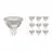 Voordeelpak 10x Noxion LED Spot GU5.3 2.5W 827 36D 230lm | Zeer Warm Wit - Vervangt 20W
