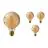 Voordeelpak 4x Philips Classic LED Globe E27 Filament Amber 95mm 4W 250lm - 820 Zeer Warm Wit | Dimbaar - Vervangt 25W