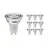 Voordeelpak 10x Noxion Lucent LED Spot GU10 PAR16 5W 520lm 36D - 840 Koel Wit | Vervangt 80W