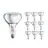 Voordeelpak 10x Philips BR125 IR 250W E27 230-250V Helder