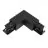 3 Fase Hoek Connector 90d V Aarde Intern - Zwart