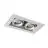 Noxion Inbouw Spot Zonder frame Pro 2x MR16 Kantelbaar Wit | Zaagmaat 181x97mm - GU10 Fitting