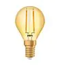 Osram Vintage 1906 LED E14 Kogel Filament Goud 2.5W 220lm - 824 Zeer Warm Wit | Vervangt 25W