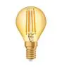 Osram Vintage 1906 LED E14 Kogel Filament Goud 4W 420lm - 825 Zeer Warm Wit | Vervangt 35W