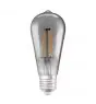 Ledvance Smart+ Wifi E27 Edison Classic Filament Smoky 6W 540lm - 825 Zeer Warm Wit | Dimbaar - Vervangt 50W
