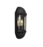 Ansell LED Wandlamp Latina Halve Lantaarn Zwart - Geschikt voor E27 tot 42W | IP65 - Lichtsensor