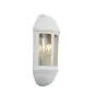 Ansell LED Wandlamp Latina Halve Lantaarn Wit - Geschikt voor E27 tot 42W | IP65 - Lichtsensor