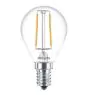 Philips Corepro LED Lustre E14 Kogel Filament Helder 2W 250lm - 827 Zeer Warm Wit | Vervangt 25W