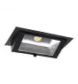 LED Downlight Wandwasher Wandy Maxi Zwart 46W 6050lm 70x75D - 830 Warm Wit - 238x145mm