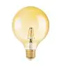 Osram Vintage 1906 LED E27 Globe Filament Goud 125mm 7W 650lm - 824 Zeer Warm Wit | Vervangt 40W