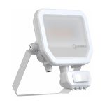 Ledvance LED Breedstraler Aluminium Wit 17W 2200lm 100D - 830 Warm Wit | IP65 - Bewegings- En Lichtsensor - Symmetrisch