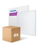 Voordeelpak 4x Philips LED Paneel Ledinaire RC065B 28W 3400lm - 840 Koel Wit | 60x60cm - UGR <19