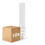 Voordeelpak 10x Noxion Lucent PL-C LED 7.4W - 830 Warm Wit | Vervangt 26W