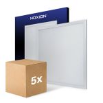 Voordeelpak 5x Noxion LED Paneel Ecowhite V4.0 28W 3400lm - 840 Koel Wit | 60x60cm - UGR <19 - Philips driver
