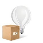Voordeelpak 6x Ledvance LED Classic E27 Globe Mat 11W 1521lm - 827 Zeer Warm Wit | Dimbaar - Vervangt 100W
