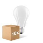 Voordeelpak 10x Ledvance Classic LED E27 Peer Filament Mat 17W 2452lm - 840 Koel Wit | Vervangt 150W