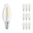 Voordeelpak 10x Ledvance CLASSIC LED E14 Kaars Filament Helder 4W 470lm - 827 Zeer Warm Wit | Vervangt 40W