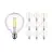 Voordeelpak 10x Noxion PRO LED Globe Classic Filament G95 E27 8W 827 Helder | Zeer Warm Wit - Dimbaar - Vervangt 60W