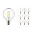 Voordeelpak 10x Noxion Pro Classic LED E27 Globe Filament Helder 95mm 8W 806lm - 827 Zeer Warm Wit | Dimbaar - Vervangt 60W
