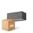Voordeelpak 4x D'Lite Bello Wandlamp Zwart Up & Down 12W 850lm - 830 Warm Wit| IP54
