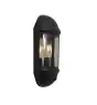Ansell LED Wandlamp Latina Halve Lantaarn Zwart - Geschikt voor E27 tot 42W | IP65 - Bewegings- en lichtsensor