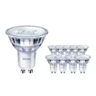 Voordeelpak 10x Philips Corepro LED Spot GU10 PAR16 4.6W 370lm 36D - 830 Warm Wit | Vervangt 50W